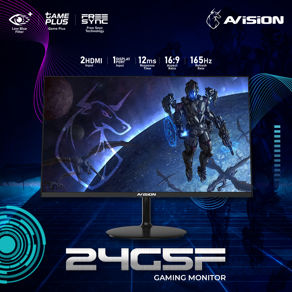avisionph's tweet photo. The stunning Avision 24G5F Gaming Monitor let's you play games with incredibly fast refresh rate and FreeSync technology that cuts down on stuttering and screen-tearing during fast-paced gaming and movie scenes. 😍

#GameDay #Gaming #Monitor #ShopeePH #LazadaPH #AvisionPH https://t.co/IrfzB4AWWe