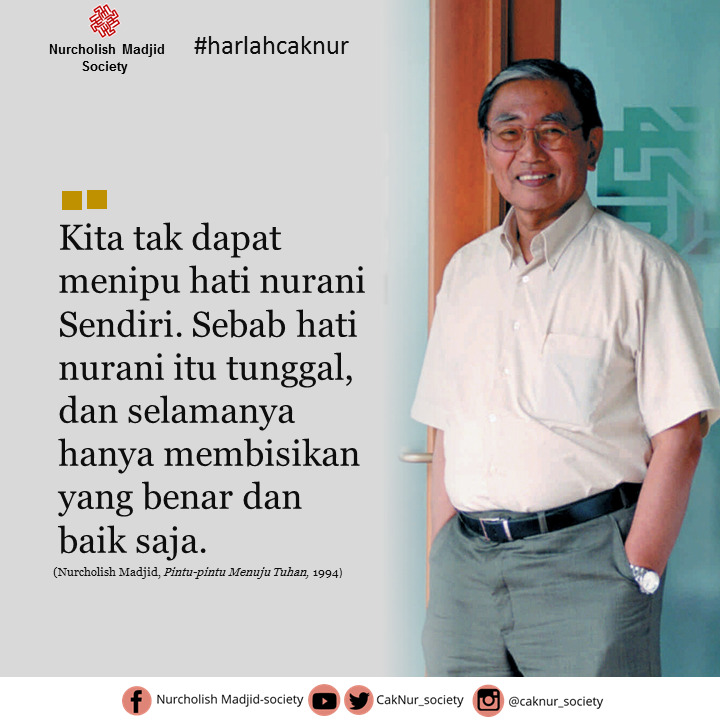 CakNur_Society's tweet photo. Harlah Cak Nur

#caknur #harlahcaknur #keterbukaan #kemunafikan #budayaislam #berislam #fitrah #akhlak #demokrasi #islam #islamindonesia #islamramah #indonesiabineka #indonesiaharmoni #ncms #kebebasan #moderasi #wasathiyah #toleransi #etika #agama #altruisme #nurani #inklusif https://t.co/OQFMMjKKep