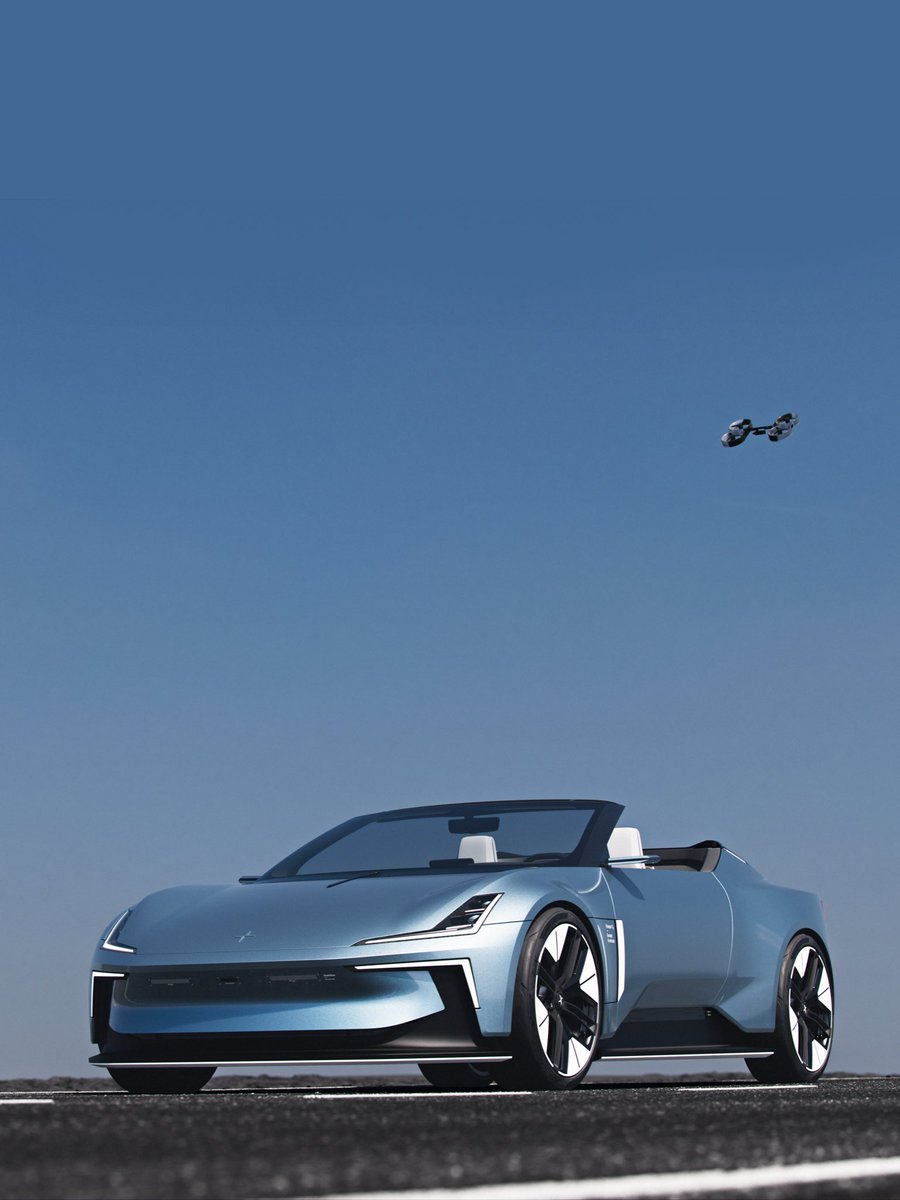 evoIndia's tweet photo. Say hello the #PolestarO2 concept – an electric hard top convertible that comes with an integrated cinematic drone!
@PolestarCars https://t.co/3DVvoypt7w