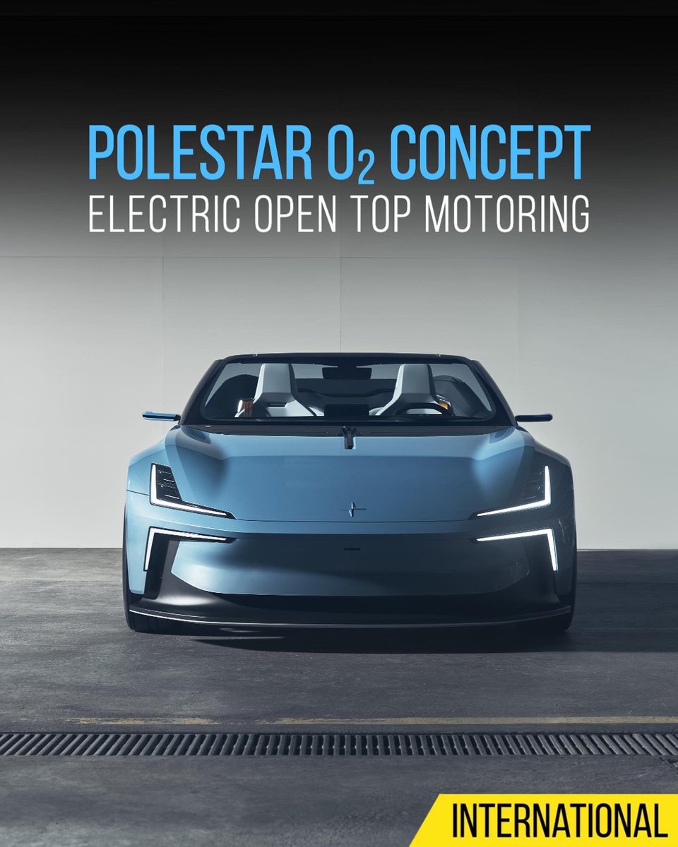 evoIndia's tweet photo. Say hello the #PolestarO2 concept – an electric hard top convertible that comes with an integrated cinematic drone!
@PolestarCars https://t.co/3DVvoypt7w