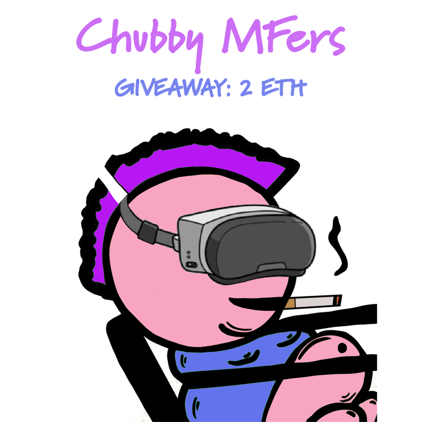 ChubbyMfers's tweet photo. 🚨 Sneak Peek Giveaway 🚨

Mfers are back and bigger than ever! 🔥

1️⃣  Follow: @ChubbyMfers
2️⃣  Like, RT and tag 3
3️⃣  Win 2 ETH

Prize will be airdropped after mint

⏰ 72 hrs!

#NFT #NFTGiveaway #NFTs #ETH https://t.co/tnuhfGfcyQ