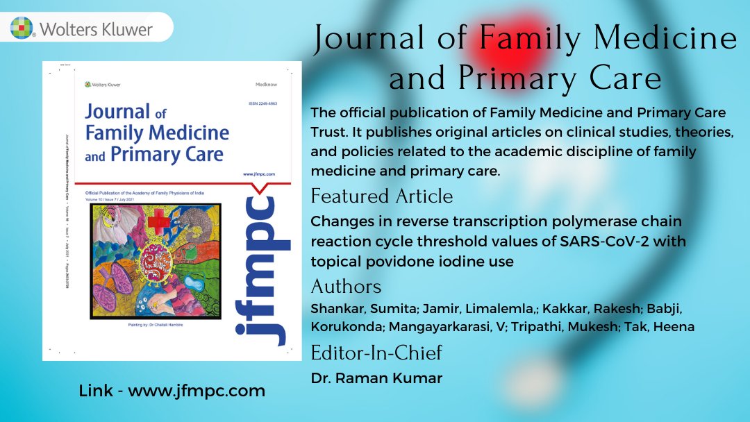 Journal of Family Medicine and Primary Care tweet media