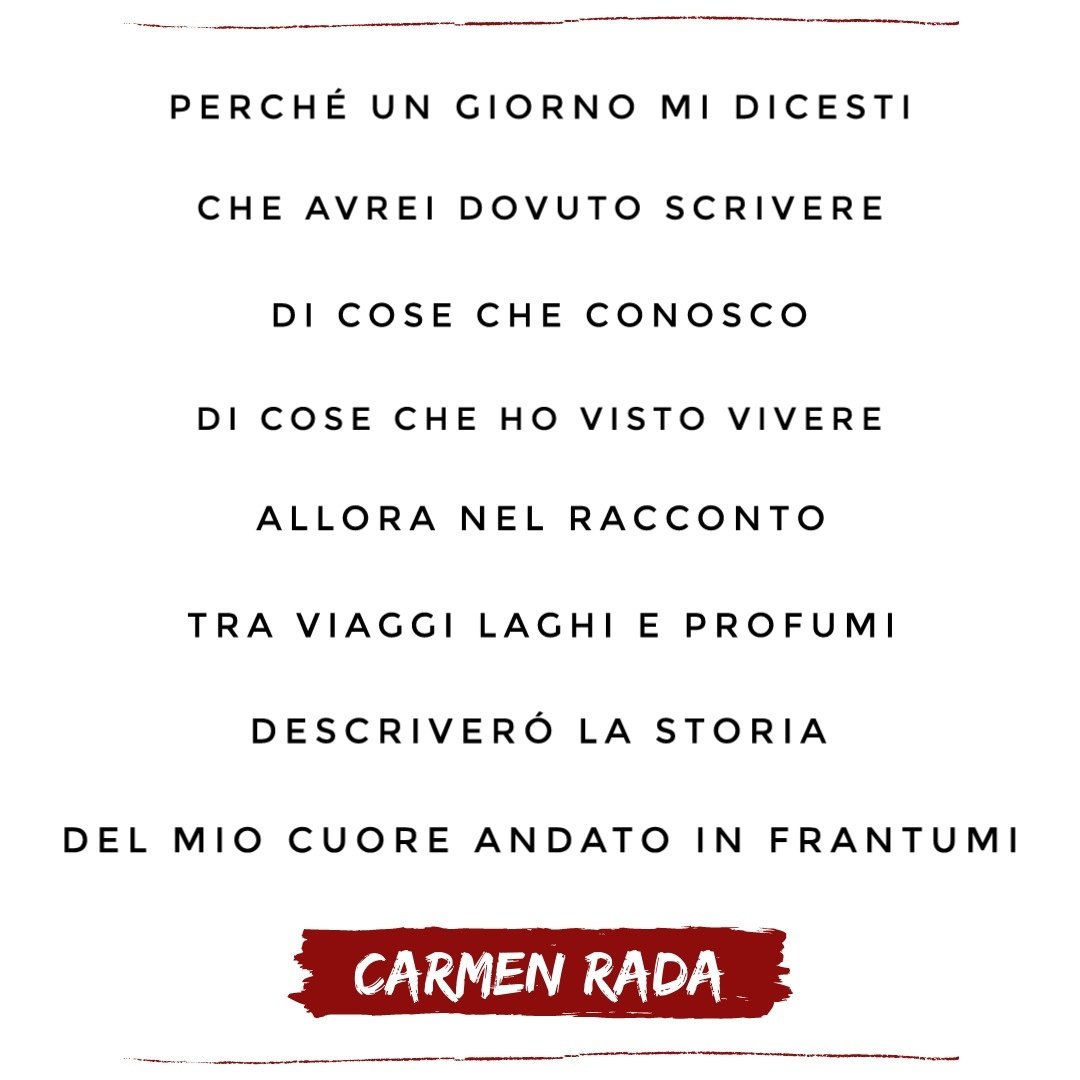 CarmenRadaReal's tweet photo. #scrivere #vivere #conoscere #viaggi #laghi #profumi #racconto #cuore #frantumi https://t.co/kklaYyzCQ8