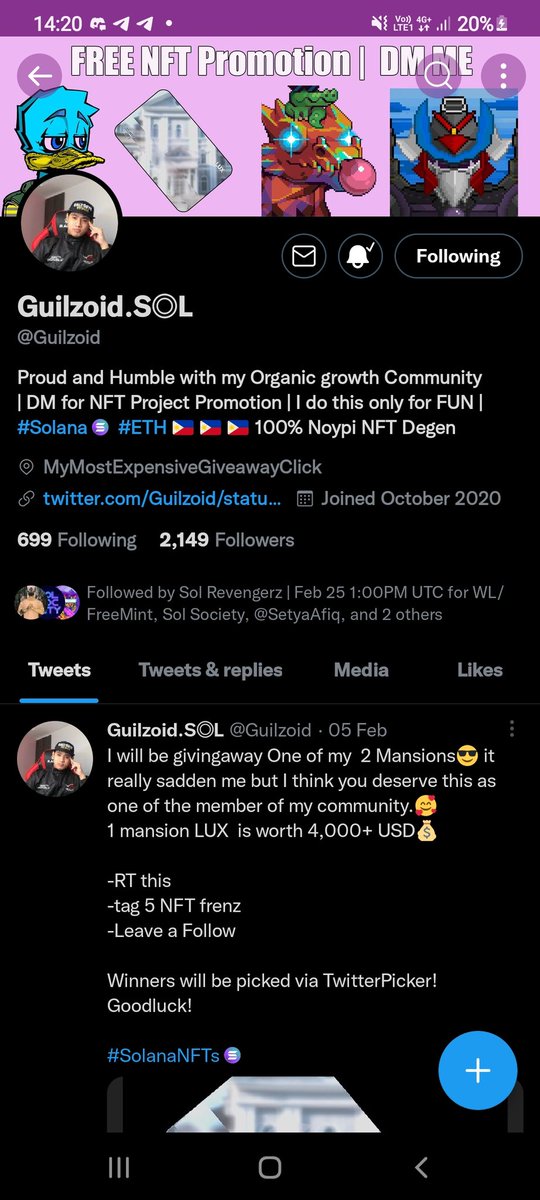 nftdexway's tweet photo. @Guilzoid @HawksightCo You should know i have been following you for some time!! Lets hope for the best https://t.co/7ndhHeSSZ7