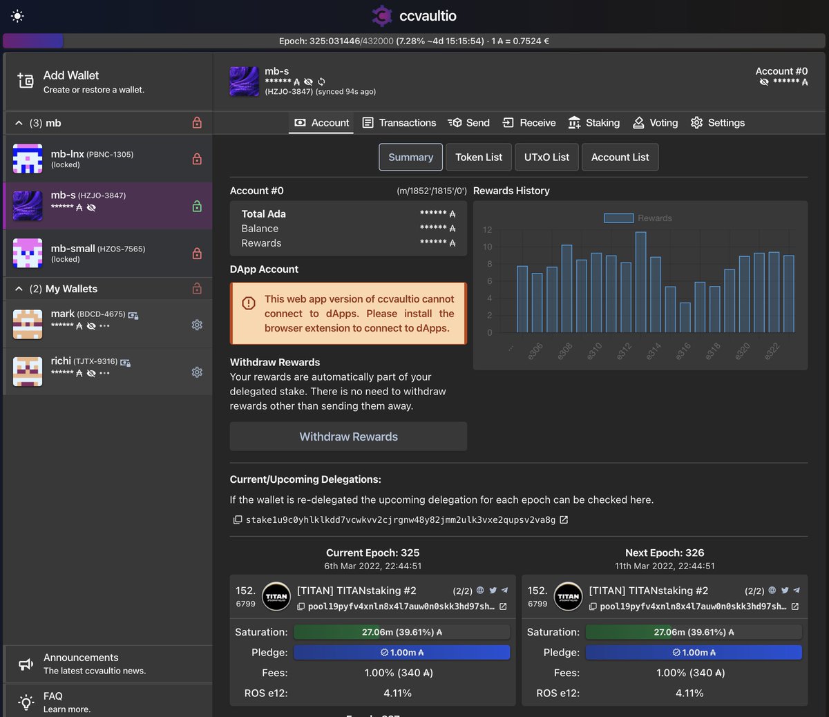 🎉 Released v1.5.0 for web and browser extension.

🗒️ Let's have a look at what's new:

+ Added: dark mode
+ Added: pending transactions UI
+ Added: browser permission for persistent wallet data
+ Added: FT/NFT categories

#Cardano #Ada $Ada #community #wallet

1/n
