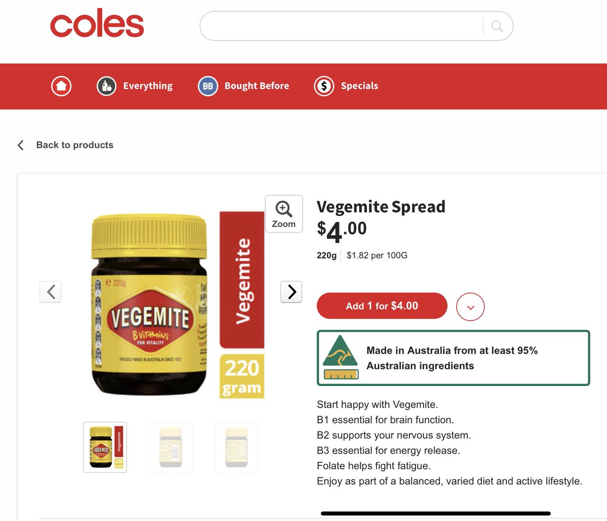 jezheywood's tweet photo. This is a reply to an @asher_wolf post about healthy eating for poor people, comparing the price of milk, apples and bananas in AU and the UK. It’s more than twice the price in AU.

But if you really want to get annoyed… vegemite is cheaper in the UK. https://t.co/Kg6lZPqbKg