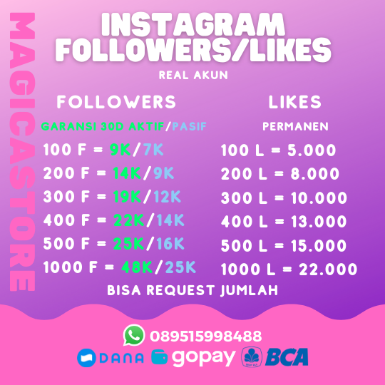 magicastore's tweet photo. yuk kak beli followers, like, view buat akun tiktok atau ig nya supaya rame🤩✨
Harganya lebih murah dibanding yg lain lho!
1000 views tiktok cuman 5k ! wow murah banget
cek profile ku ya😍
#zonauang #zonajajan #zonaba #tiktok https://t.co/4kxSw9pIlS