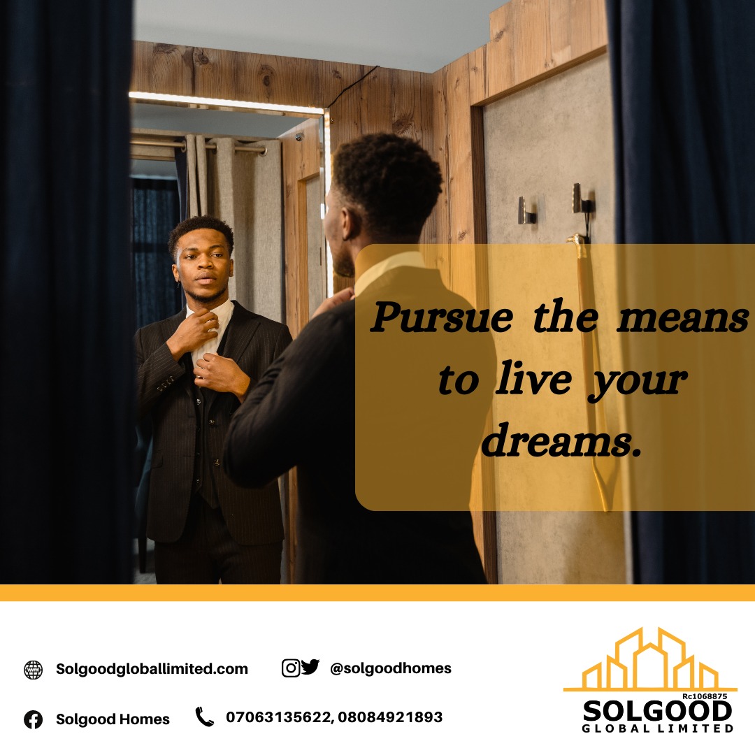 Solgoodhomes's tweet photo. MondayMotivation 

Pursue the means to live your dreams✨

Have a lovely week ahead!

#monday #motivation #newweek  #workweek #lagosnigeria #solgoodhomes https://t.co/AUc1EtU8e8