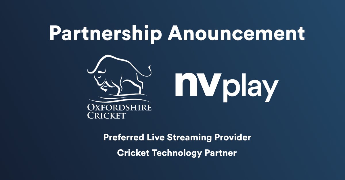 nvplaycricket's tweet photo. NV Play & @Oxoncb are delighted to announce an exciting three year partnership. This partnership will see NV Play become Oxfordshire Cricketβs official Cricket Technology Partner & Prefered Live Streaming Provider.
https://t.co/BpDyCXTFFZ
#livestreaming #pcspro https://t.co/zOmew7qmFr