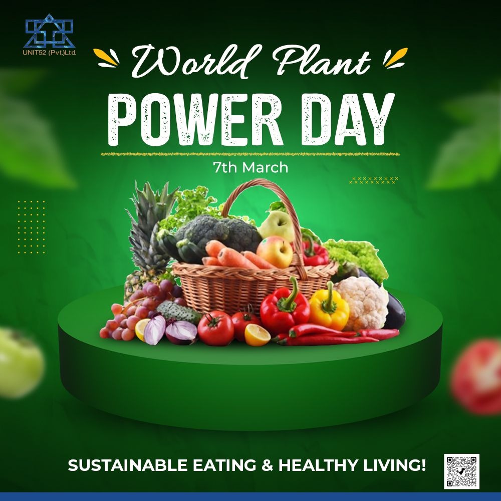Unit52Ltd's tweet photo. Let us join together to celebrate this day to raise awareness about the benefits of sustainable eating and encourage everyone to embrace plant-based diets.

#PlantPowerDay #HealthyEating #healthyliving #unit52 https://t.co/qd5vA3NBXq