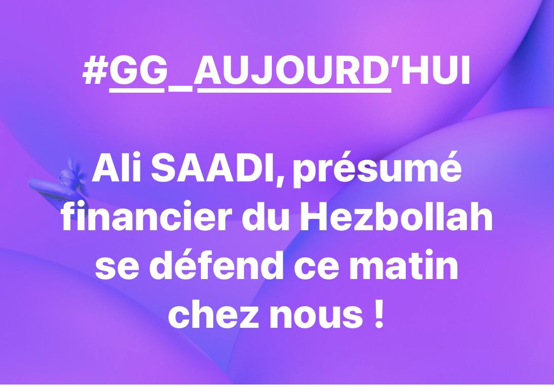 Les GG de ce matin !