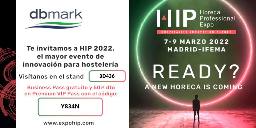 DbmarkTweet's tweet photo. ¡¡¡Hoy comienza #𝗛𝗜𝗣𝟮𝟬𝟮𝟮!!!  Ven a visitarnos en el 𝗣𝗮𝗯𝗲𝗹𝗹𝗼́𝗻 𝟯 - 𝗦𝘁𝗮𝗻𝗱 𝗗𝟰𝟯𝟲. #dbmark #IFEMA #horeca
Solicita tu 𝗶𝗻𝘃𝗶𝘁𝗮𝗰𝗶𝗼́𝗻 en este enlace:
https://t.co/w9va5lDtQW https://t.co/nqytga8pPu