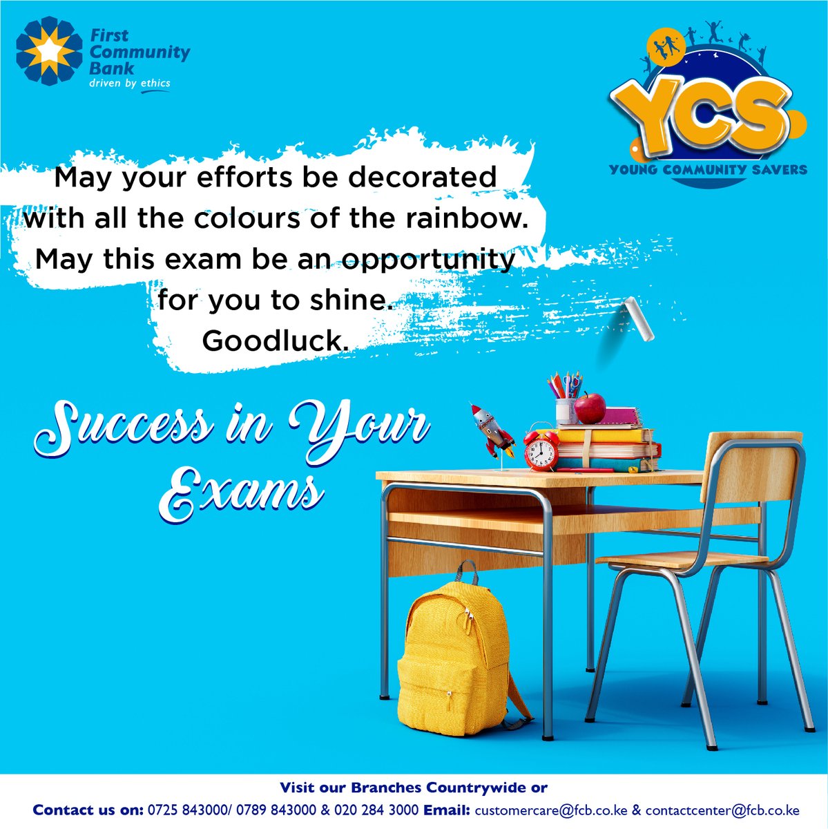 premierbank_ke's tweet photo. We wish all candidates success in your exams. #YCSaccount #FCBforAll https://t.co/zvEkM2EQ2b