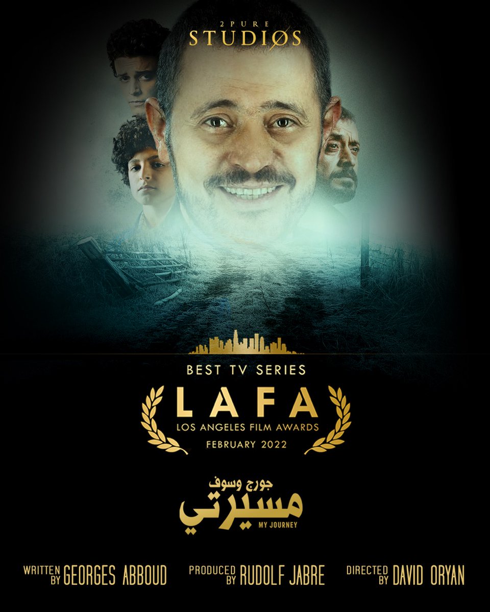 RudolfJabre's tweet photo. Proudly announcing that My Journey won Best Series Award at Los Angeles Film Awards
Congratulations for the team that made it happen!

نعلن بفخر استلام "مسيرتي: جورج وسوف" جائزة أفضل مسلسل في جوائز أفلام لوس أنجلوس
مبروك للفريق الذي حقق النجاح! https://t.co/IjygT5EQN7