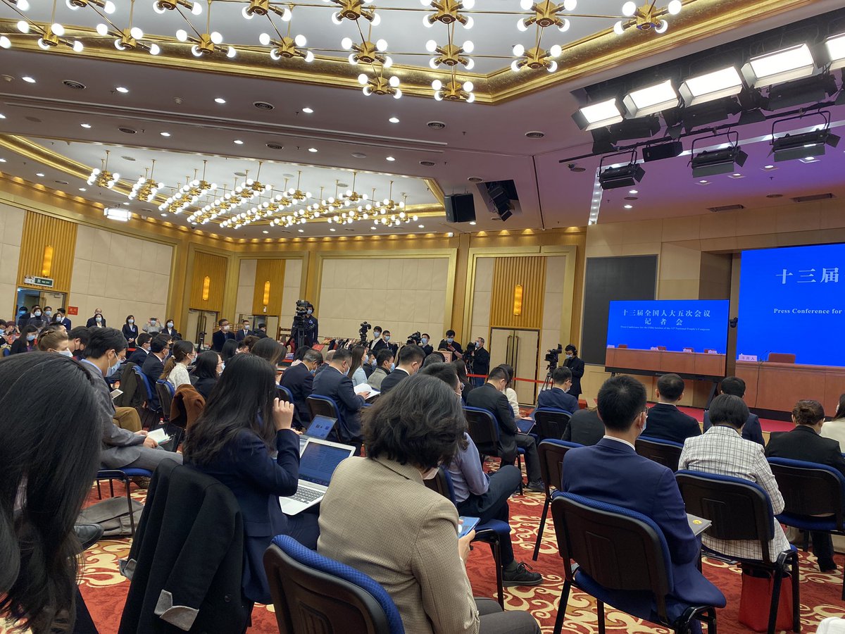PBSC_Beijing's tweet photo. Chinese Foreign Minister Wang Yi addresses the media virtually on the sidelines of the ongoing #TwoSessions - the annual gathering of Chinese lawmakers
#TwoSessions2022 https://t.co/pcjeSmNsLV