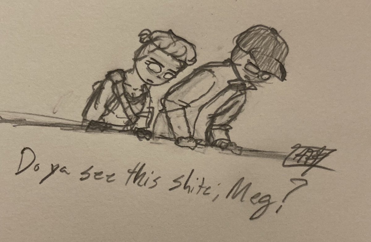 DuckDoesTheDoot's tweet photo. When you and another survivor tries to fix a generator at the beginning of the trial but the killer has Corrupt Intervention.
#DeadbyDaylight
#MegThomasdbd
#DavidKingdbd
#dbdfanart
#traditionalart https://t.co/4QP2iLOR2k