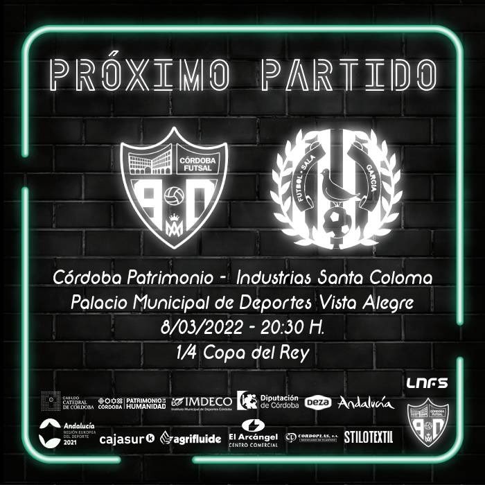 📣 ¡UNA CITA HISTÓRICA!
💶 Abonados: 4 €
      General: 8 €
      Menores de 14 años: GRATIS (recogida en sede o taquillas)
🎫 Venta:
💻 cordobafutsal.com/entradas 
➡️ Sede social (C/ José Mª Martorell, 30, lunes a viernes, de 17 a 20 h)
🏟 Taquillas (una hora antes del inicio)