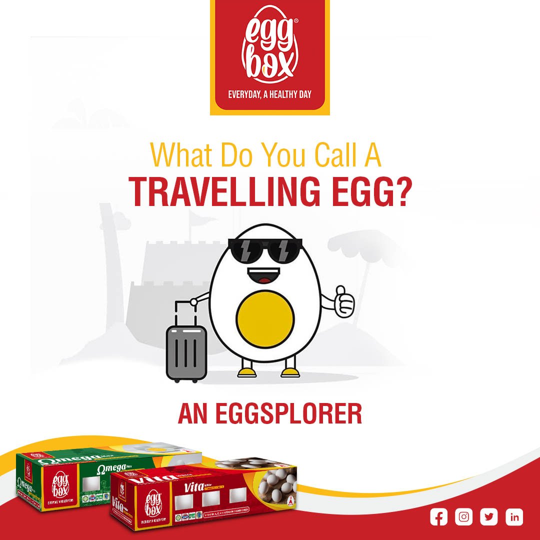 EggBoxPk's tweet photo. Do you know if an Egg could travel it would be called Eggsplorer.
#EggBox #VitaWhite #OmegaMax #Delicious #HealthyEggs https://t.co/C61ScvKd5U