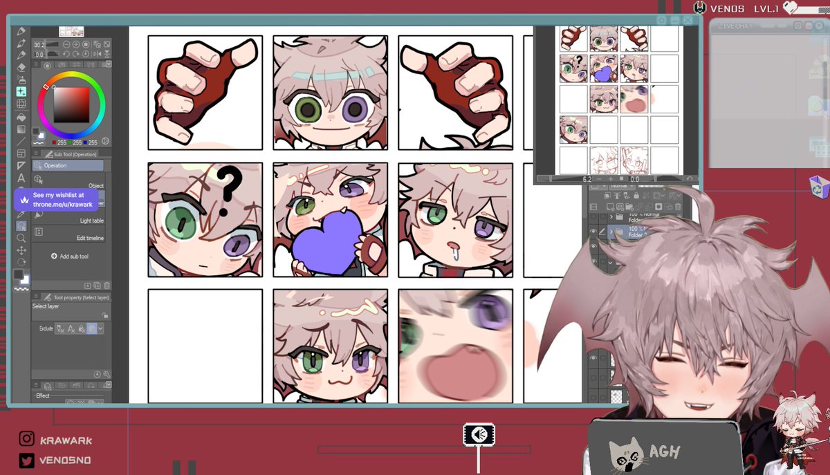 Thanks for dropping by today stream! I will upload the emotes done today along with some old emotes to my DD discord after some polishing