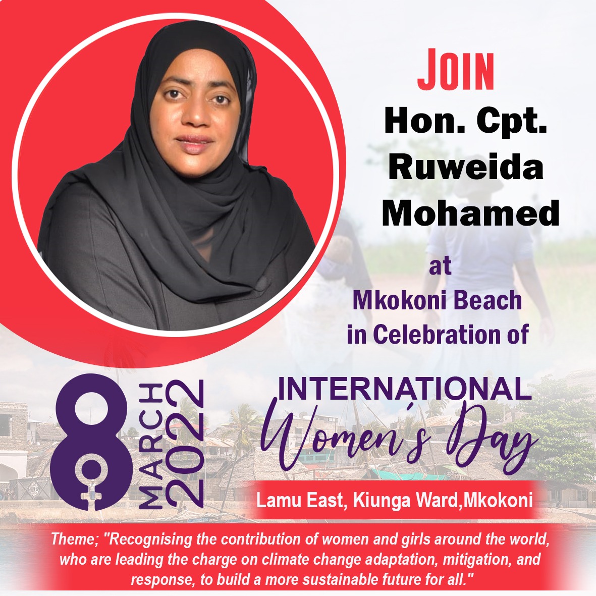 Hon_CaptRuweida's tweet photo. I believe women can be changemakers #girlpower #InternationalWomensDay https://t.co/2lCYgFGm4R