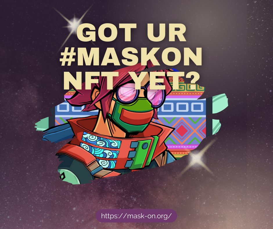 MaskOnCharity's tweet photo. What is up our #MaskOnNFT community??
You can check the details of the collection and keep trading on OpenSea here: https://t.co/3Q9xiRNNs0
#NFTCollection #NFT #MaskOnCollection https://t.co/T1ss2exd20
