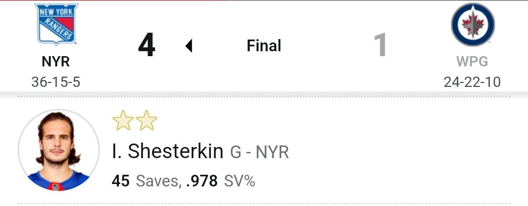 JanneEnberg's tweet photo. Huh 🥵🥵🔥🔥
#NYR #NYRvsWPG #nhl #NHLfi  #igor https://t.co/hIQGfZkhOj