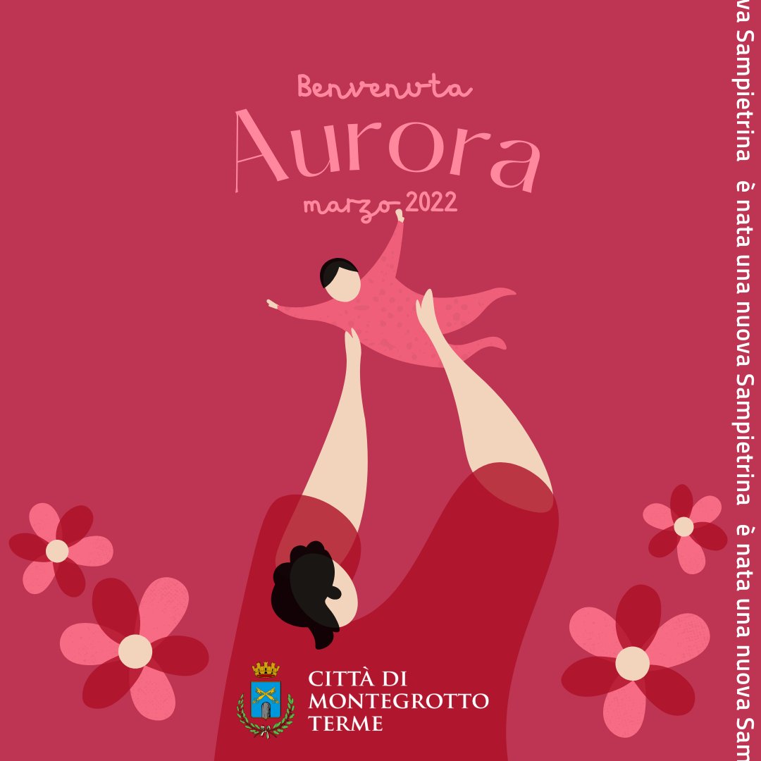 MontegrottoT's tweet photo. 🔵 É NATA UNA NUOVA SAMPIETRINA!

🥰 La Città di #MontegrottoTerme dà il benvenuto ad Aurora!

@RickymTricky 

#Montegrotto #Terme #TermeEuganee #AbanoMontegrotto #ThermaeAbanoMontegrotto #NuoviNati https://t.co/qCySWnhYWg
