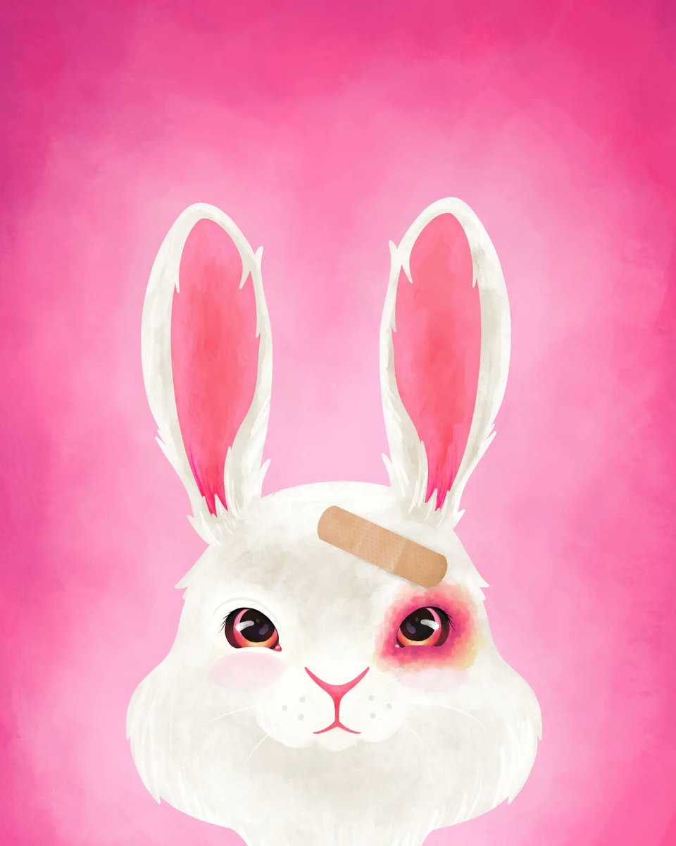 SomethingSoSam's tweet photo. Just some random art I made and a reminder to buy #crueltyfree.🐰 https://t.co/jQfmgH1UNn