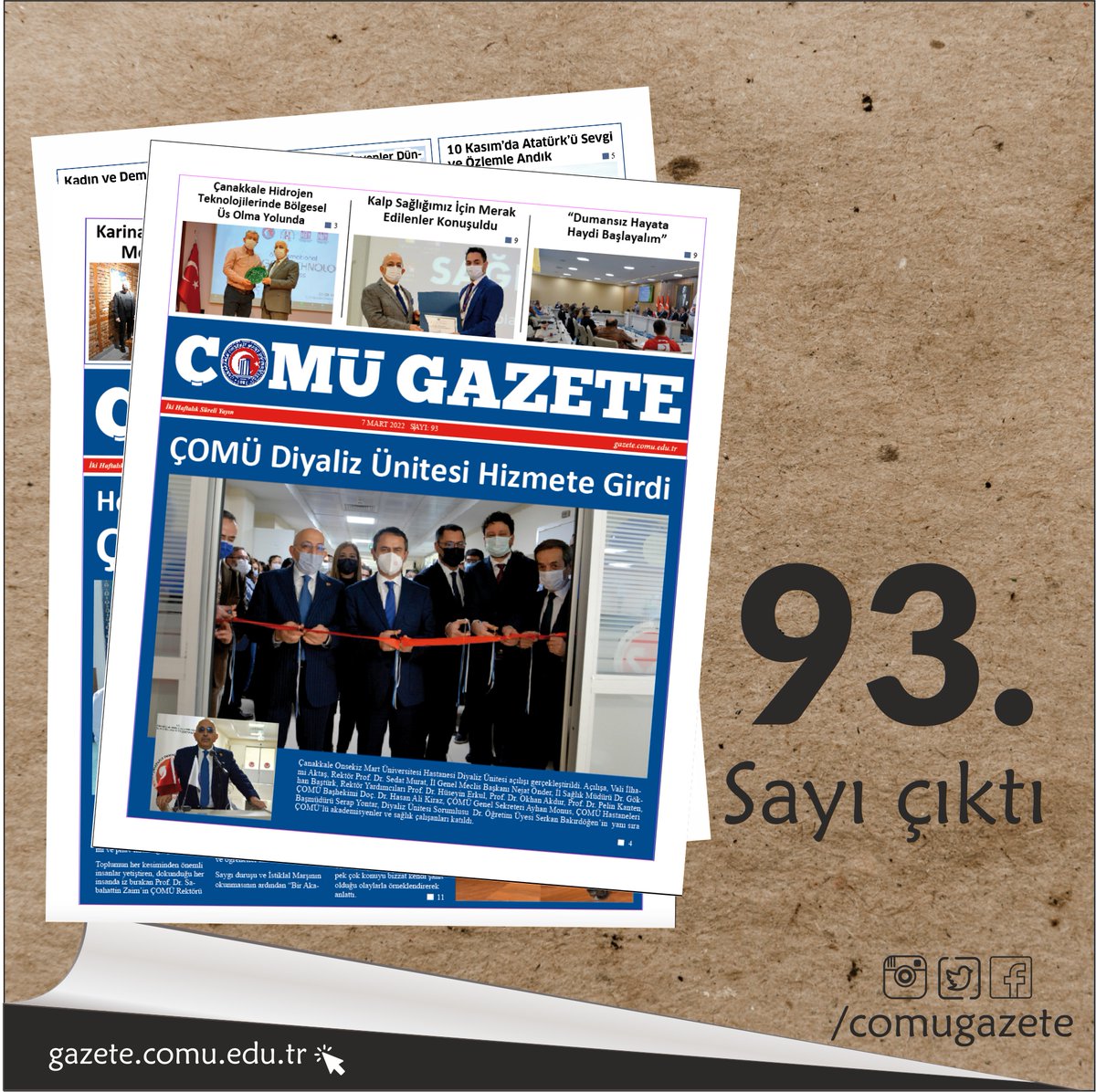 ÇOMÜ Gazete tweet media