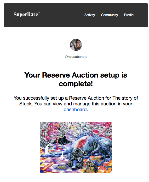 raluca_bararu's tweet photo. ✨Top of GM folks!
✨The Story of Stuck is up and ready for auction on SuperRare✨
#NFTdrop #NFTcommunity #cryptoartist #nftart  #NFTs #nftcollector https://t.co/ZPfmTpQczn