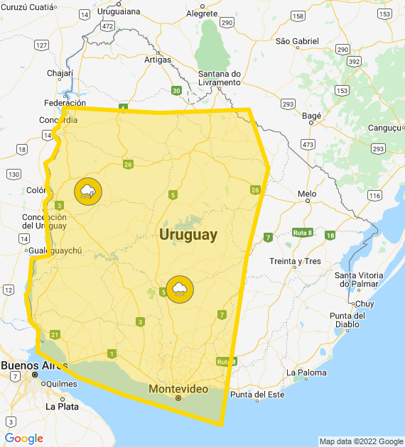 Inumet_'s tweet photo. Alerta amarilla por Tormentas fuertes y lluvias intensas
Se actualizará a las 06:30 o ante cambios significativos

Más info: https://t.co/zY2u8OFmLu https://t.co/GThoPCz5FY