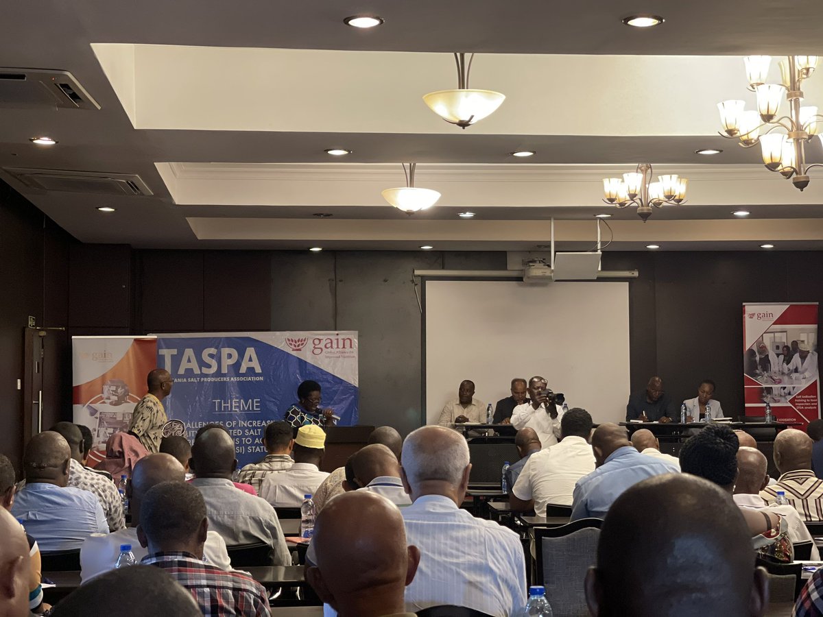 GAIN_TANZANIA's tweet photo. Today is National conference of universal salt Iodization organized by TASPA and supported by @GAIN_TANZANIA This is an important platform to discuss challenges &amp; current effective strategies towards achieving USI status. https://t.co/57sLO4w2lx