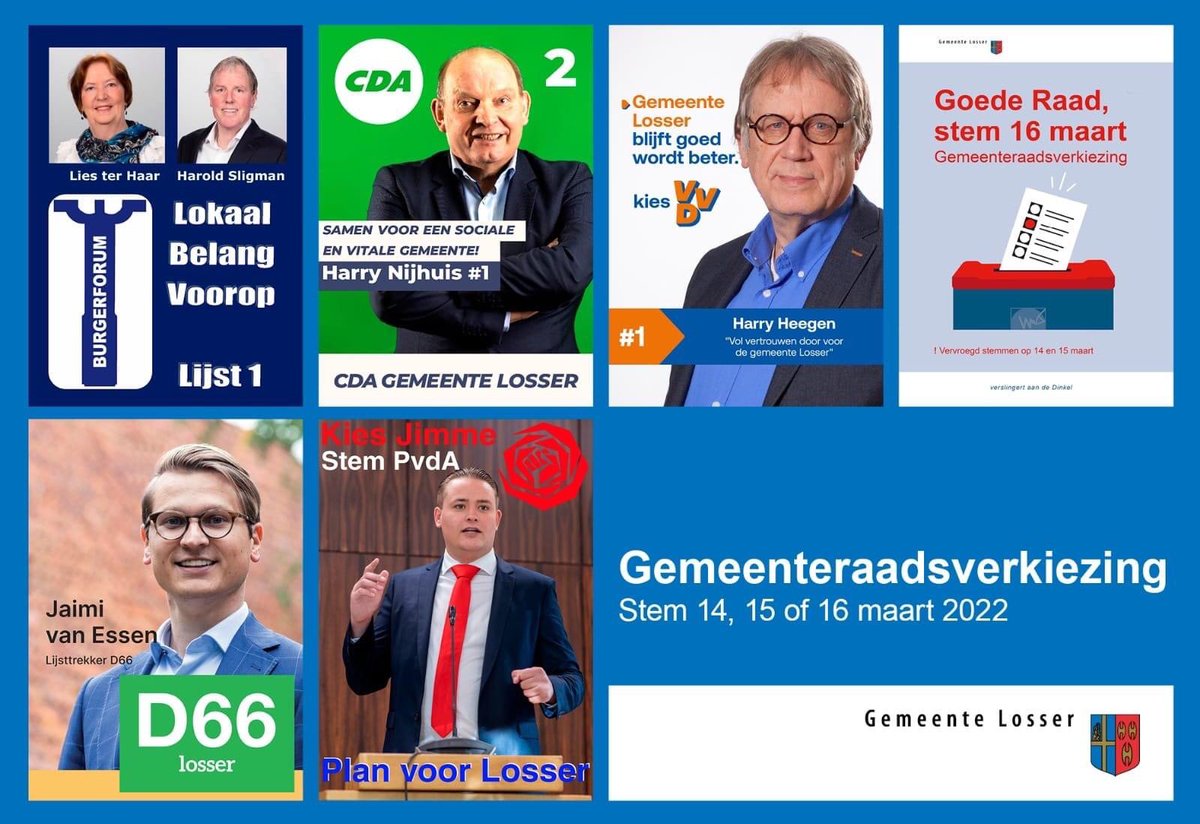 RaadLosser's tweet image. 🗳️ 𝕊𝕥𝕖𝕞 𝕠𝕡 𝟙𝟜, 𝟙𝟝 𝕠𝕗 𝟙𝟞 𝕞𝕒𝕒𝕣𝕥 𝕧𝕠𝕠𝕣 𝕕𝕖 𝕘𝕖𝕞𝕖𝕖𝕟𝕥𝕖𝕣𝕒𝕒𝕕𝕤𝕧𝕖𝕣𝕜𝕚𝕖𝕫𝕚𝕟𝕘𝕖𝕟! 

☑️Stem op de partij die bij jou past. Maar hoe weet je dat? Doe de #stemhulp op: mijnstem.nl/losser

Lees hier meer over de partijen: bit.ly/33E8wj4