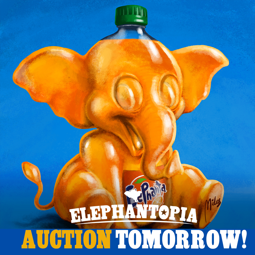 ElephantopiaNFT's tweet photo. @ElephantopiaNFT AUCTION is coming! 
#NFT Auction is tomorrow, 8th March 2022, 8pm EST

15 ICON INKEES (TRUNKETS) only! 
1. Follow @ElephantopiaNFT
2. See the roadmap https://t.co/IijUqRy5md 
3. Join the conversation https://t.co/KYSi8bolXq
https://t.co/8Y998gLBCt 
#nftdrop #nfts https://t.co/oz8YoM0IAC