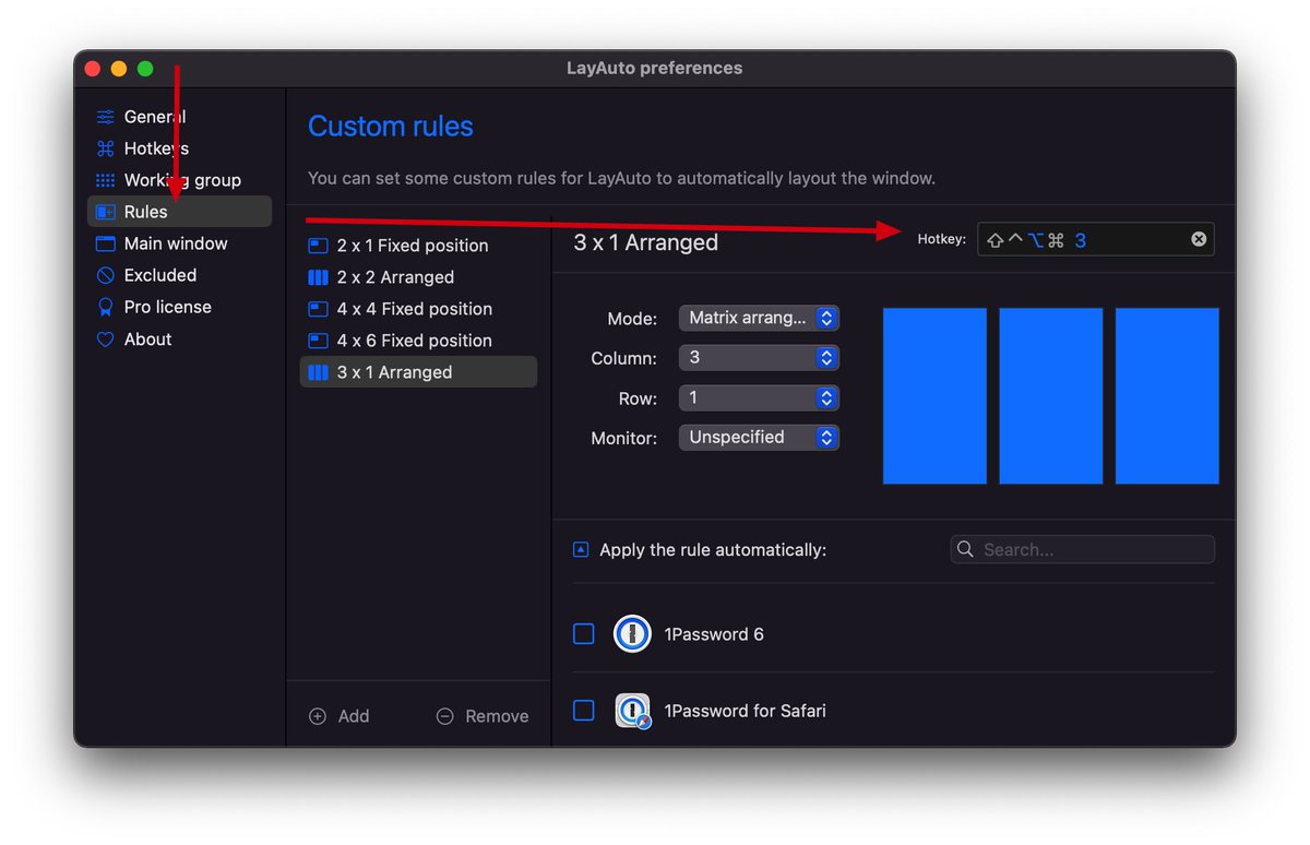 The return of the shortcuts for rules. 3.1.0 released.