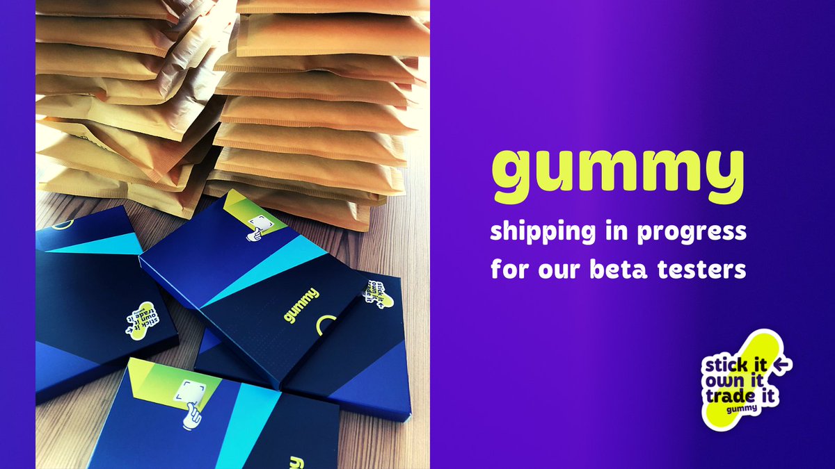 gummy_link's tweet photo. Ready for shipping! The first gummys for our beta testers are on their way.🤩 #betatest #NFT #physicalNFT #creatoreconomy #WAGMI #NFTCreators #shippingprocess https://t.co/hSD1dqMm3p