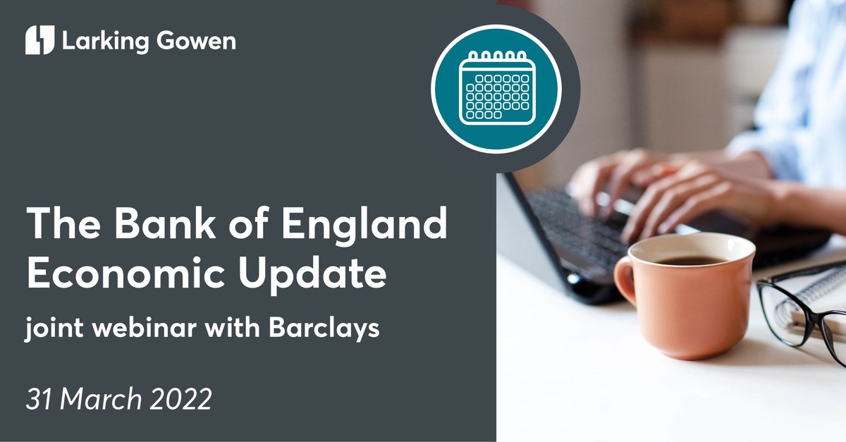 Join us for our joint webinar with Barclays Business and The Bank of England on Thursday 31 March, as we present 'The Bank of England Economic Update'. Book here attendee.gotowebinar.com/register/54105…