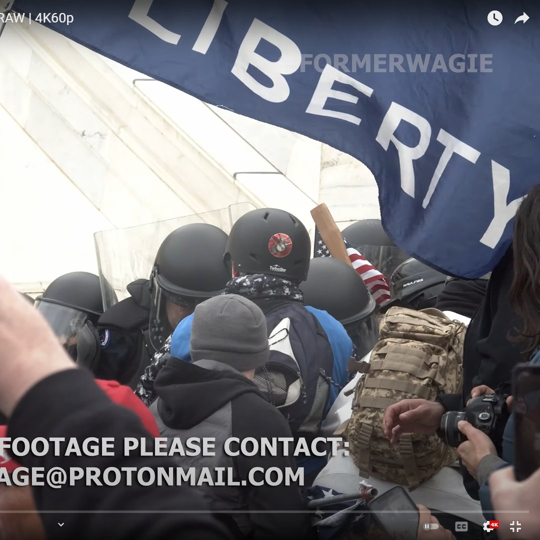 Christo33114911's tweet photo. #Turbo57 (among others) getting his #AFO licks in against law enforcement on January 6, 2021, on the Western Plaza of the US Capitol. That's his gloved hand shoving the officer's shoulder in pic 4.
from 00:44:12 of https://t.co/2ZS92mE6HX https://t.co/c2xRNGadSG
