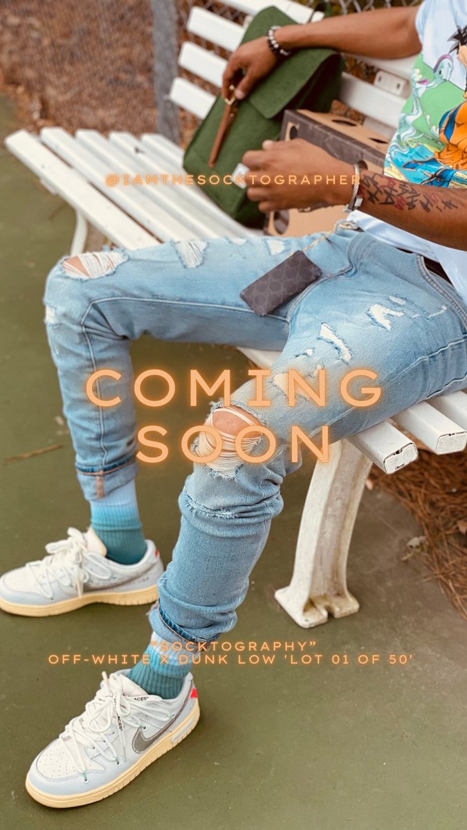 socktographer's tweet photo. Happy Monday! We’re always working over here with “The Socktographer” 🧦📸 don’t fret it’ll be worth the wait!!!! #comingsoon #offwhitedunks #iamthesocktographer #socktography #canon #iphone12pro https://t.co/b6mnMJnzI9