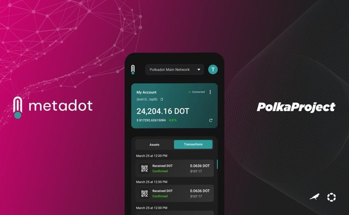 PolkadotSpace's tweet photo. 🚀 @MetadotWallet has been listed on @Polkaprojectcom

🚀 #Metadot is the one-stop web-3 non-custodial crypto wallet based on #Polkadot and #Kusama blockchain.

🔽INFO
https://t.co/4vrK2n2ACa

#PolkadotSpace https://t.co/TTpoxfKC9t