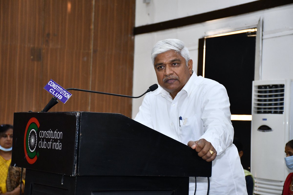 A state level discussion on the care and protection of women and children of the marginalised group in the slums of Delhi organised by Neenv Delhi FORCES on 4 March 2022, at Constitution Club of India, Rafi Marg, Delhi.