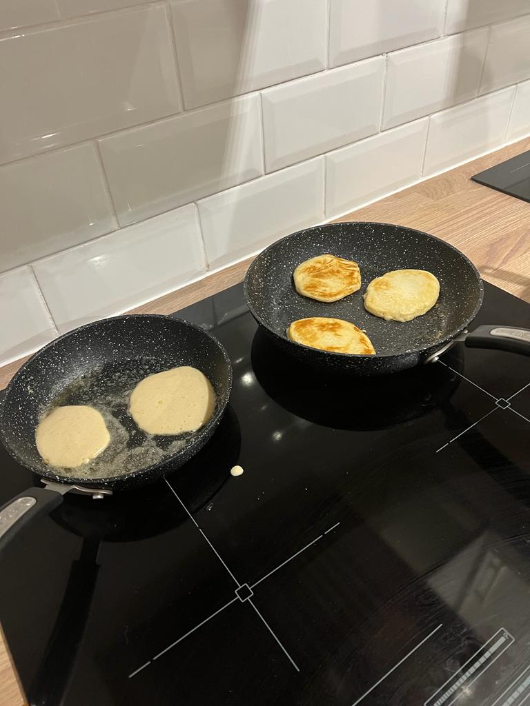 CobhamBoarding's tweet photo. Both Boarding houses took part in Pancake making last Tuesday. The pancakes were delicious! 🥞💛 #ukboardingschool #pancakeday #Cookingevent https://t.co/a9QN2NnbHu