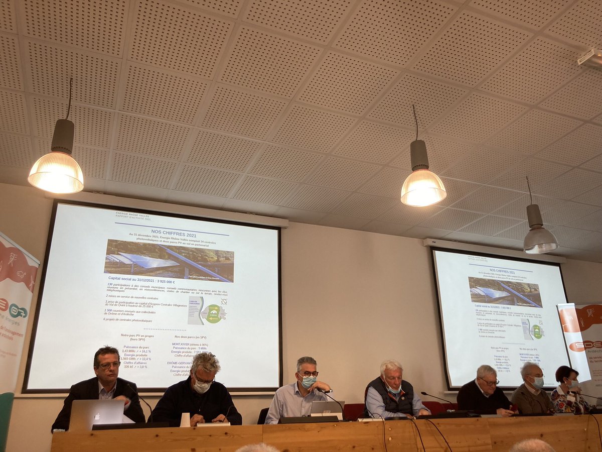 RhoneVallee's tweet photo. Notre président @HCoulmont a présenté ce matin devant le @07Sde07 le rapport d’activité 2021 de @RhoneVallee… une SEM qui monte ! @pcoudene @laurent_ricaud #Ardèche #DeveloppementDurable #photovoltaïque #AuServiceDesCollectivités #territoires https://t.co/Ii9ahL0eue