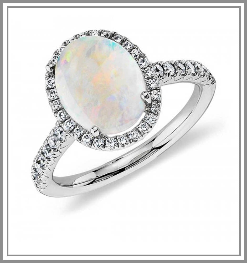 Opal and Diamond Halo Ring
#opalring #naturalopal #opaljewelry #opaljewellery  #tgif #9Gem #UK #jewelryaddict #gemstones #semipreciousstones #SemiPrecious #semipreciousjewellery #gold #silverring #USA #whitegold #whitegoldring #gems #FridayFeeling #fashion #australia