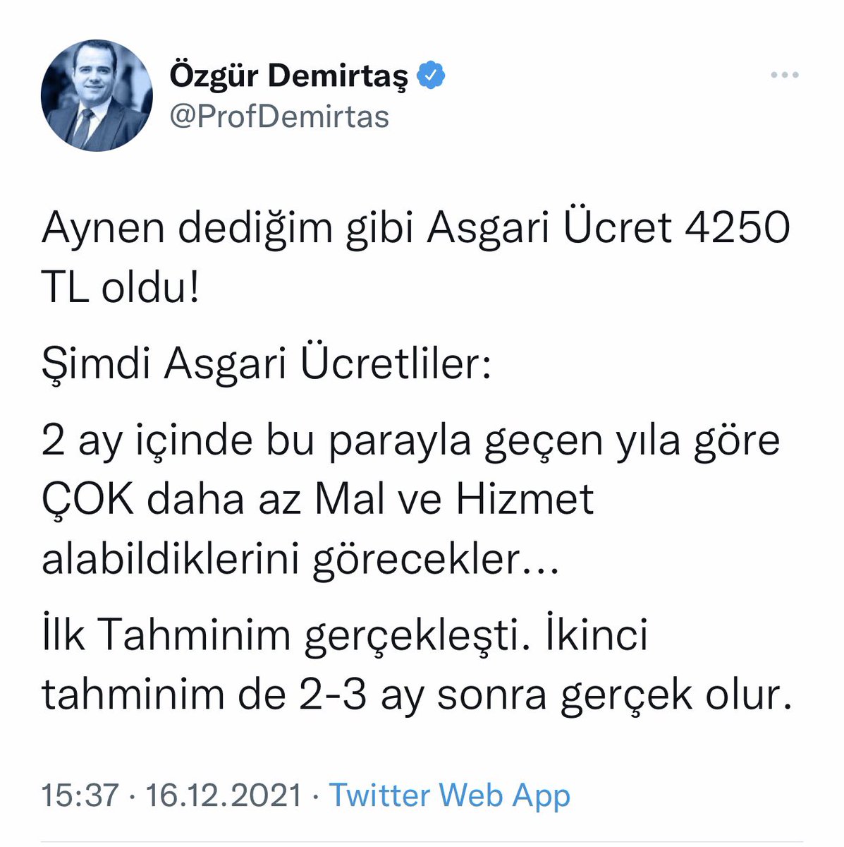 Özgür Demirtaş bir dediğin de doğru çıkmasın be ADAM...

#AffınıİsteAkp #boykot

 #benzinezam Motorine 2.34/#a101
 #dolar #SonDakika #yağkuyruğu Tarım