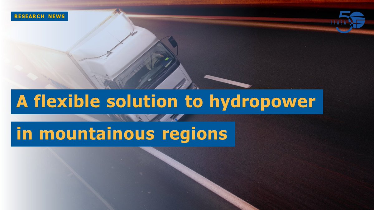 How can #hydropower be harnessed more effectively in mountain regions? IIASA #researcher <a href="/JulianDHunt/">Julian Hunt</a> and colleagues developed a hydropower technology using #ElectricTrucks that could provide a flexible and clean solution for #electricity generation.

🔎 bit.ly/34pFtQQ