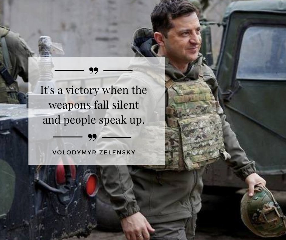 A true leader 🇺🇦 

He knows the way
He goes the way
He shows the way for the rest of the world.

We support Ukraine 💛💙
Every War is a War against children. 

It's time for the world to speak up and stop Putin. 

#Ukraine #zelensky #Leader #Nowar