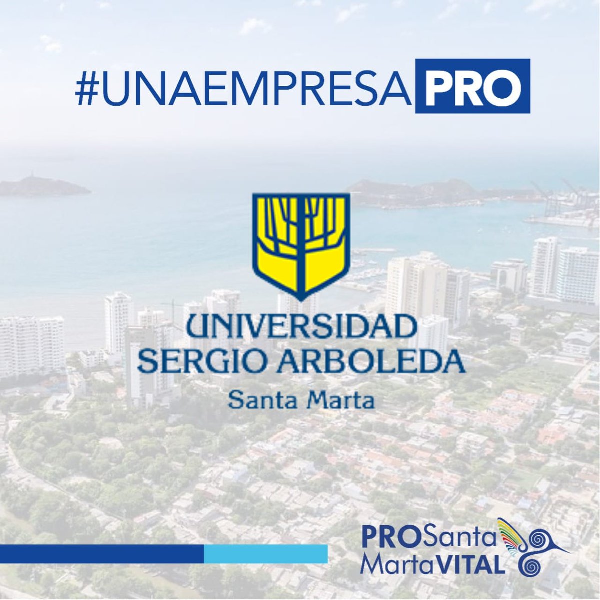 ProsantamartaV's tweet photo. 📢#EmpresaPro | La @Usergiosmr promueve la formación de profesionales integrales dispuestos a aportar al desarrollo económico, social y cultural del territorio.

#SoyPro
#HaztePro https://t.co/SCbLuUJ28O