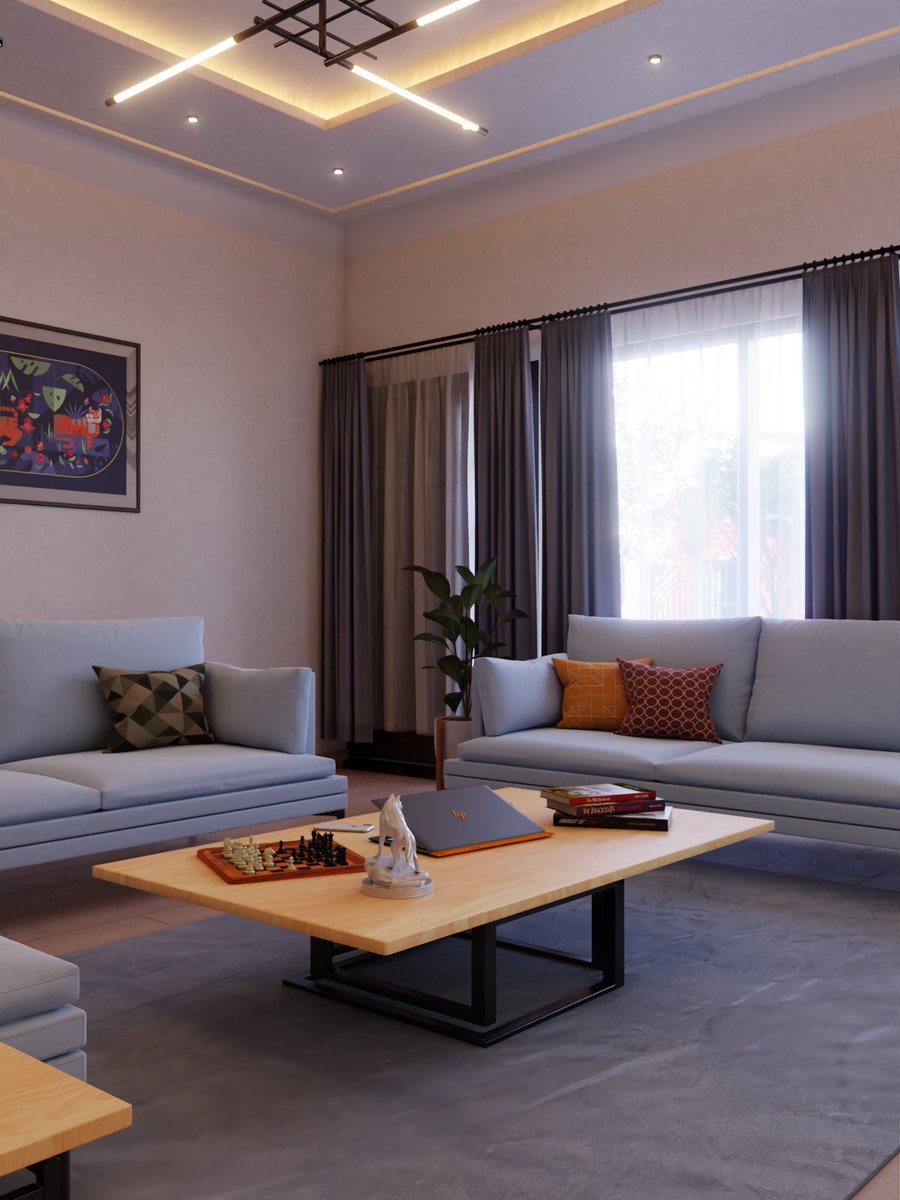 Not_lolu's tweet image. So I designed an apartment for young middle class Nigerians.