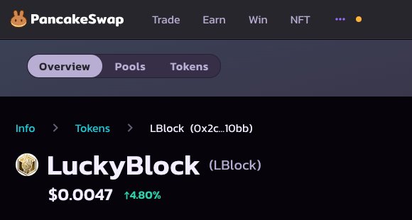 We got some great news for you! 🎉

$LBLOCK logo is now visible in <a href="/TrustWallet/">Trust Wallet</a> and on <a href="/PancakeSwap/">PancakeSwap</a>! 🔥🔥

Buy $LBLOCK now at  pancakeswap.finance/info/token/0x2… 🚀

#crypto #altcoin #blockchain #HODL #ToTheMoon #BSCGem